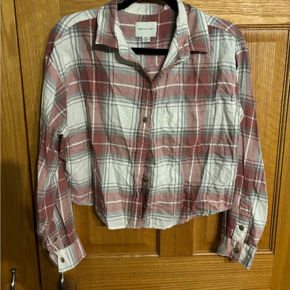 Red and White Plaid Shirt